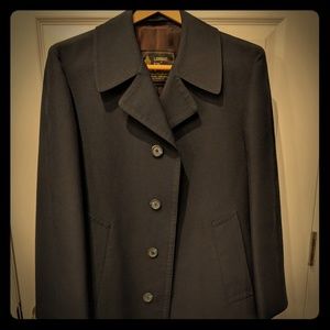 London Fog Black Raincoat